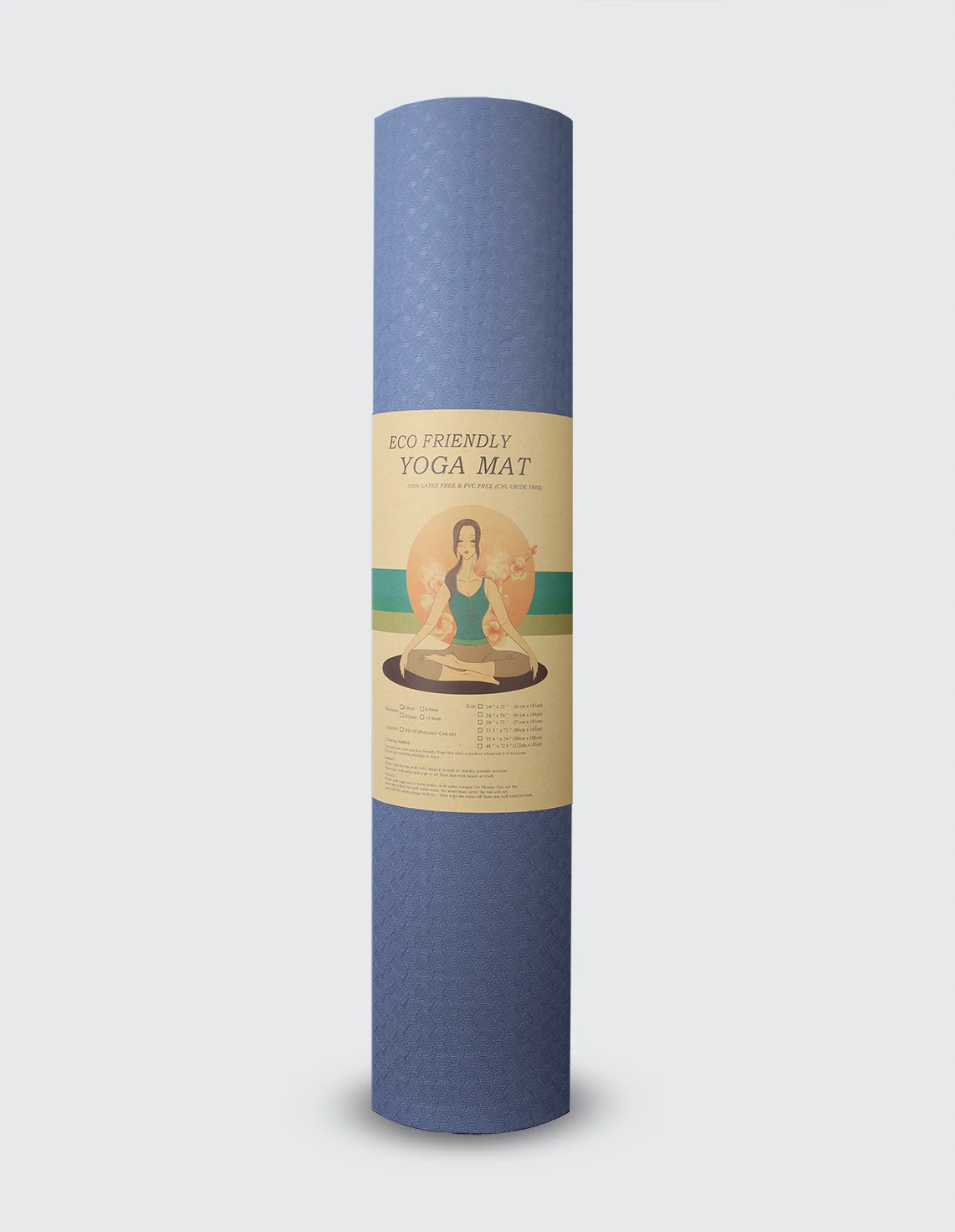 مت یوگا و پیلاتس Unisex بدون برند Eco Friendly Yoga Mat U